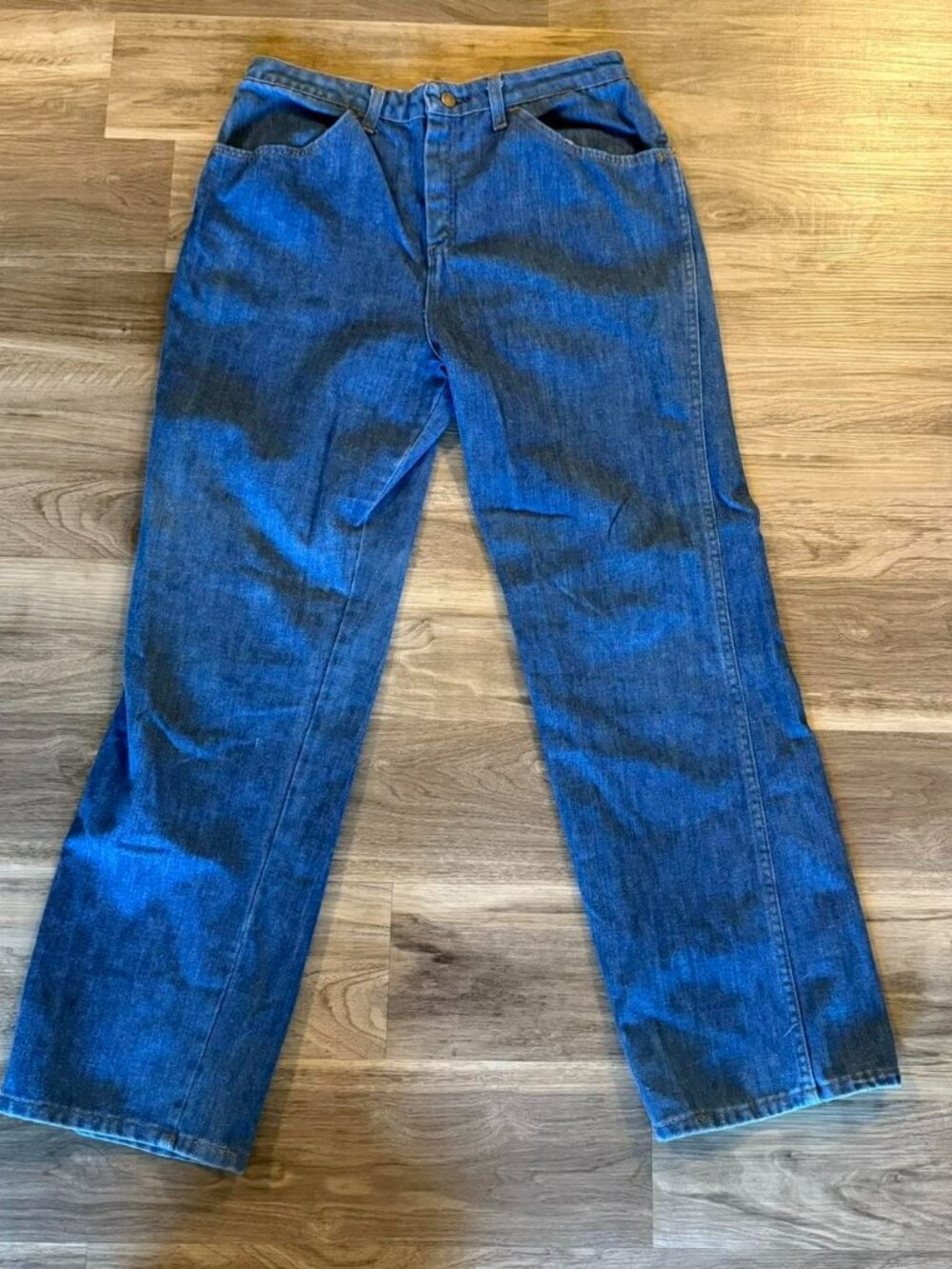 Vintage 70's Sears “Jeans That Fit” patch detail jeans JTF butterfly patch